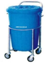 Soiled Linen Trolley with Plastic Bucket